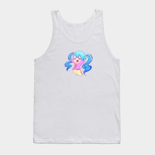 blue hair chibi bby Tank Top